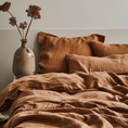 Load image into Gallery viewer, Natural European Linen Sheet Set - Cinnamon