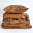 Load image into Gallery viewer, Natural European Linen Sheet Set - Cinnamon
