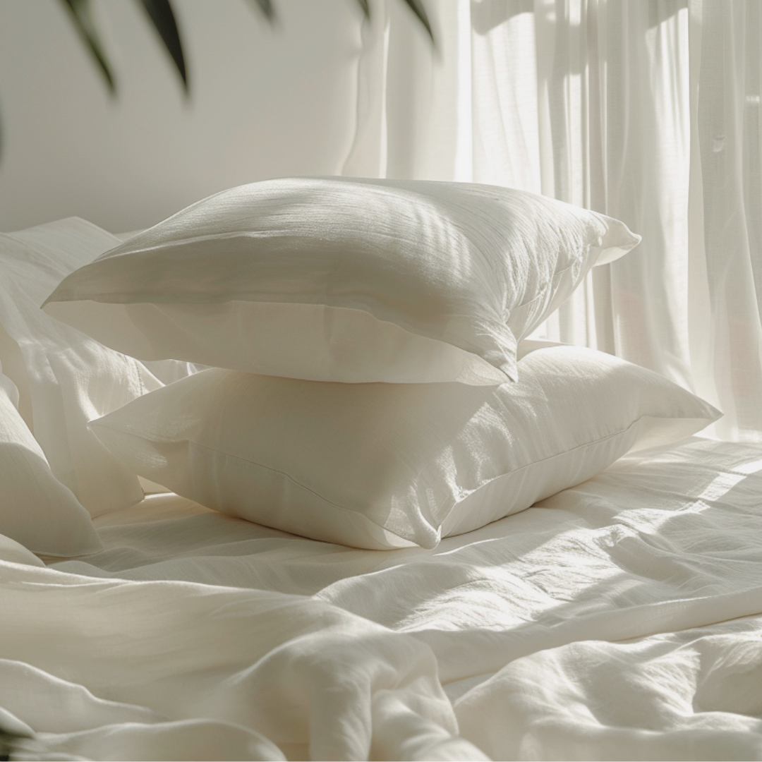 Natural European Linen Sheet Set - Cream