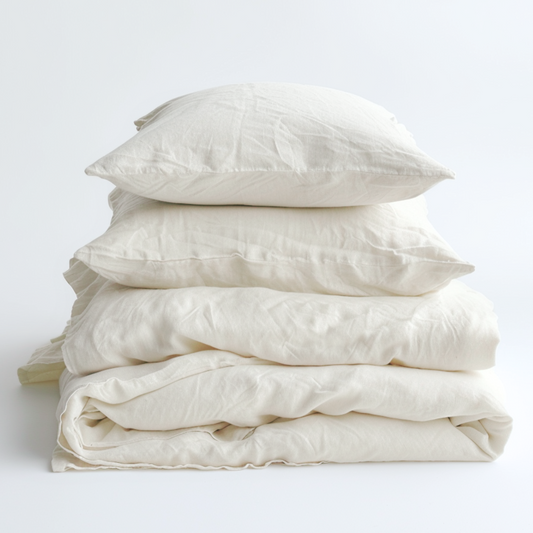 Natural European Linen Sheet Set - Cream